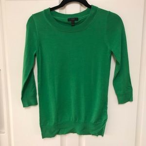 J Crew Kelly Green Sweater Size XXS